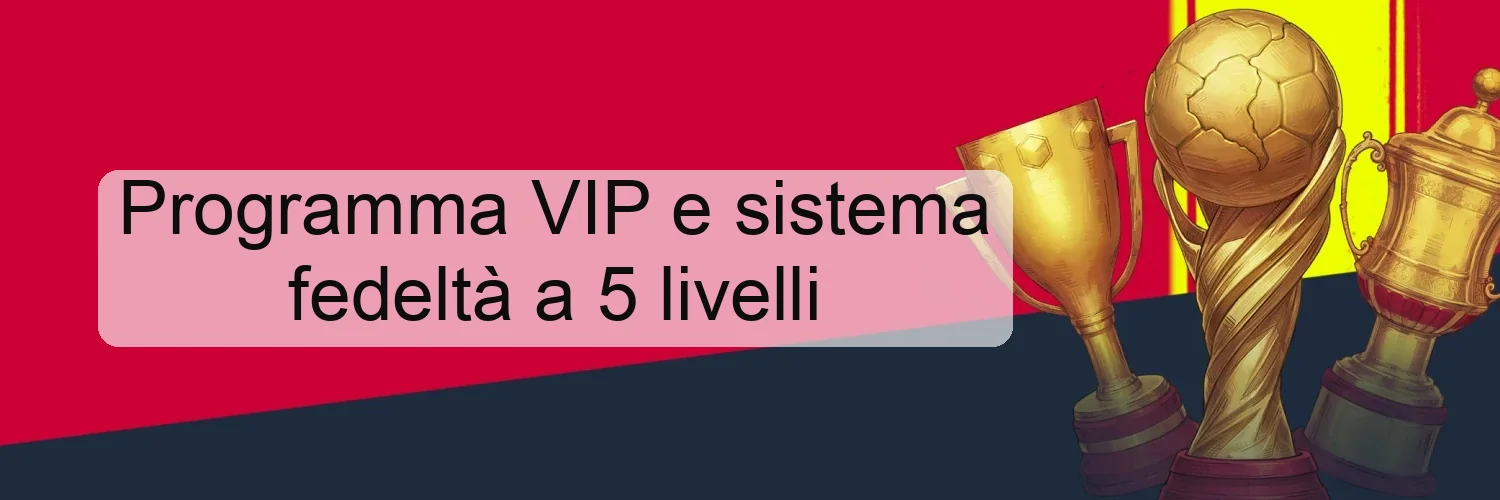 Programma VIP e sistema fedeltà a 5 livelli Programma VIP e sistema fedeltà a 5 livelli